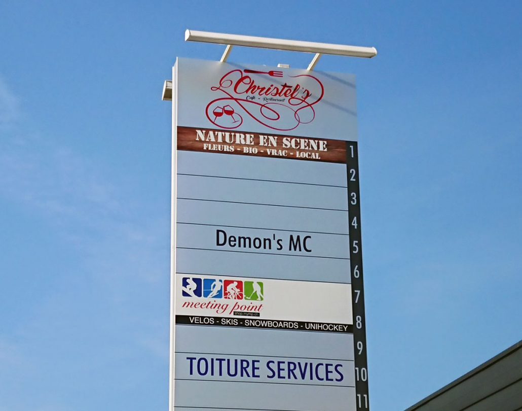Photo of the sign outside a business park in Vich